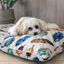 Indie Boho Cushion Pet Bed | Natural Feather Scatter | Peticular