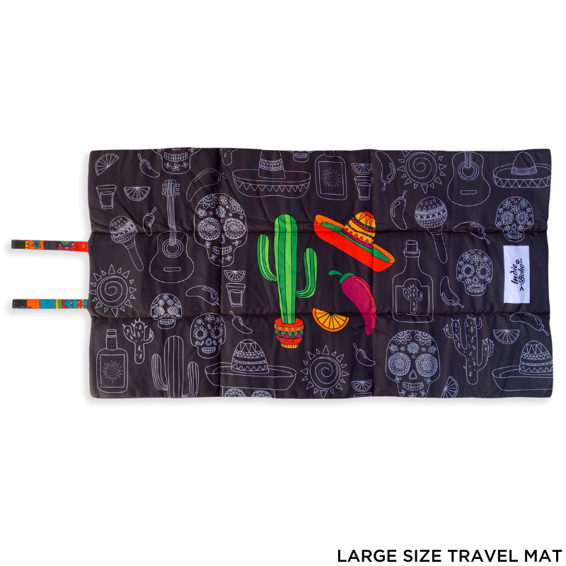 Indie Boho Pet Travel Mat | Mexican Skulls | Peticular