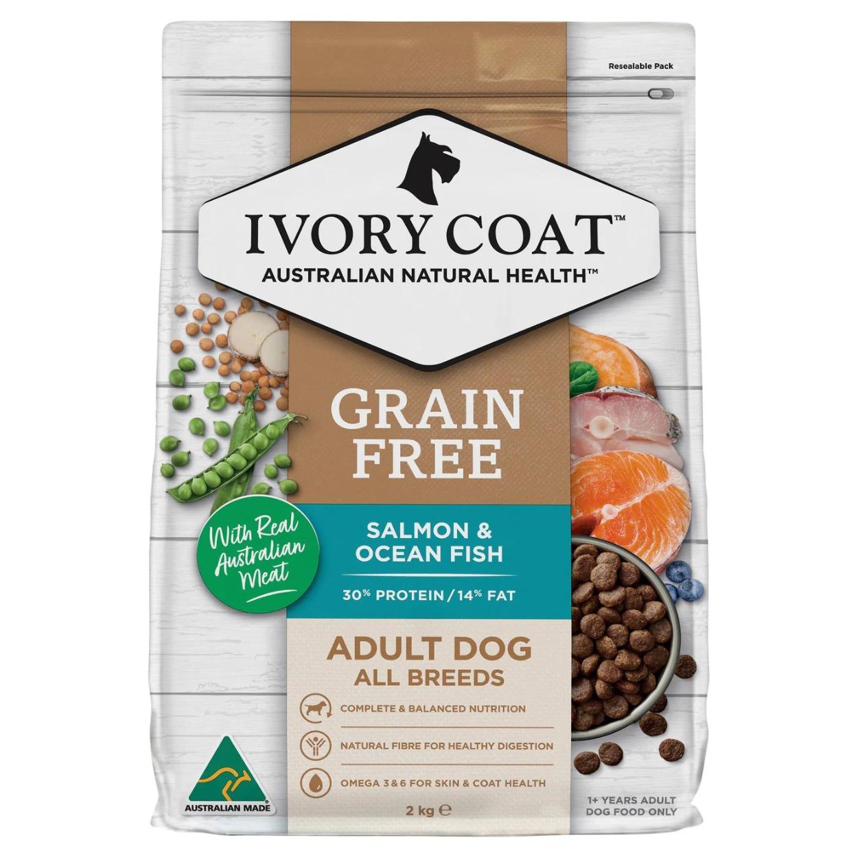 Grain Free Adult Dog Food | Salmon & Ocean Fish - Peticular