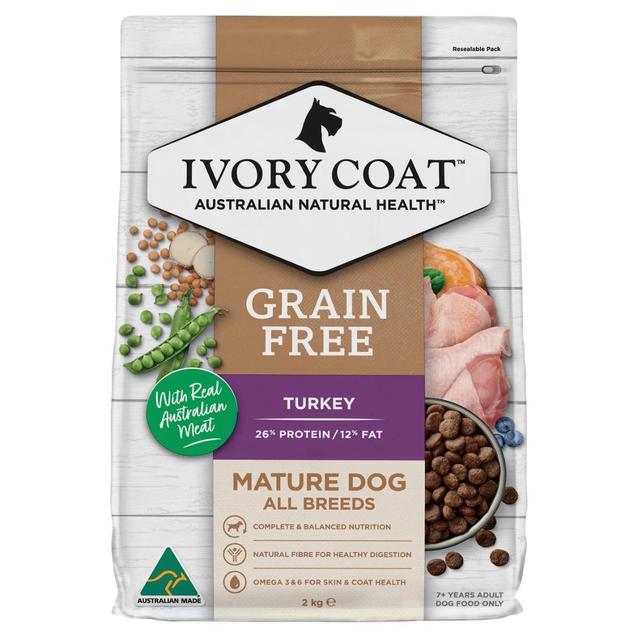 Grain Free Mature Dog Food | Turkey - Peticular