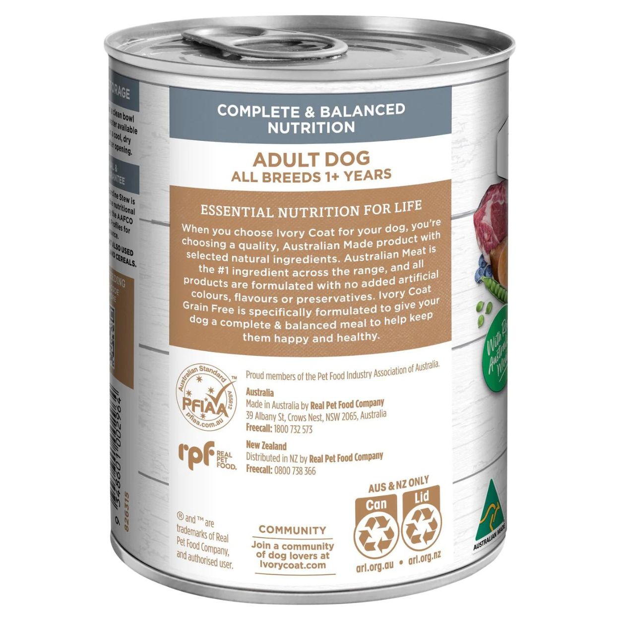 Adult Dog Wet Food | Grain Free Lamb & Sardine Stew - Peticular