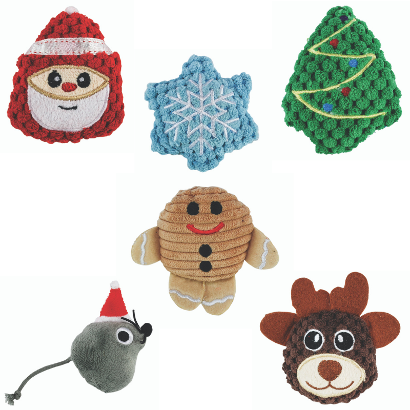 KONG Christmas Cat Scrattles Catnip Rattle Toy Peticular