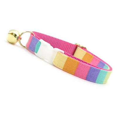 Pastel Rainbow Cat Collar