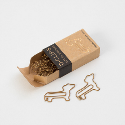 Living & Dining D-Clips Paper Clips | Dachshund | Peticular
