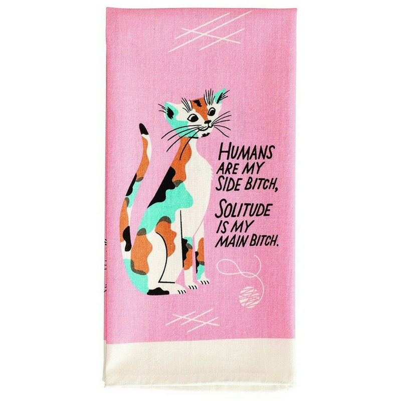 Blue Q Dish Towel | Humans Are My Side Bitch | Peticular