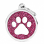 Pet ID Tag | Shine Circle Paw Glitter + FREE Engraving