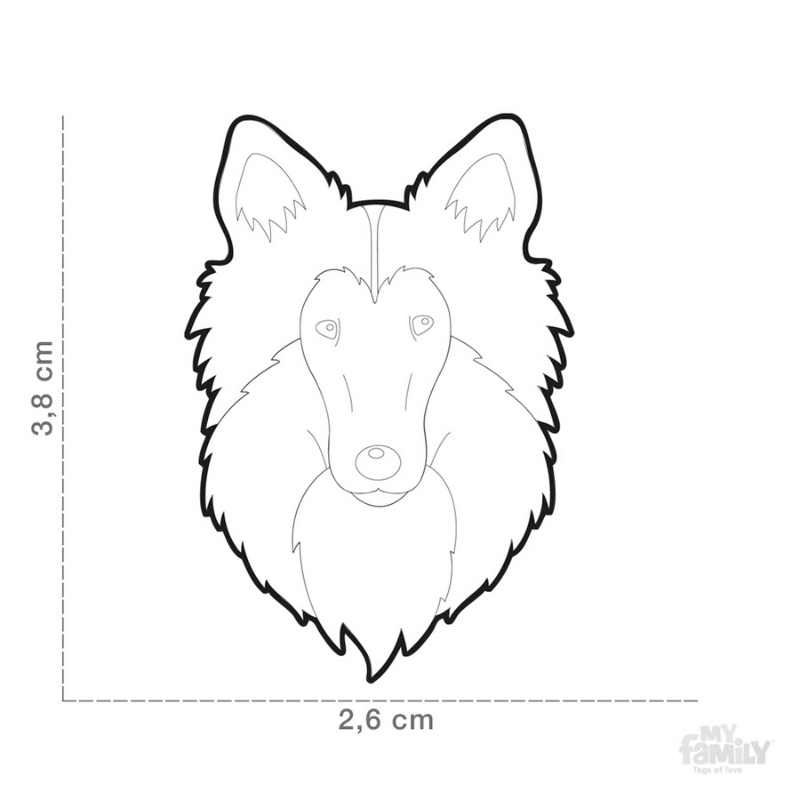 My Family Pet ID Tag | Collie + FREE Engraving | Peticular