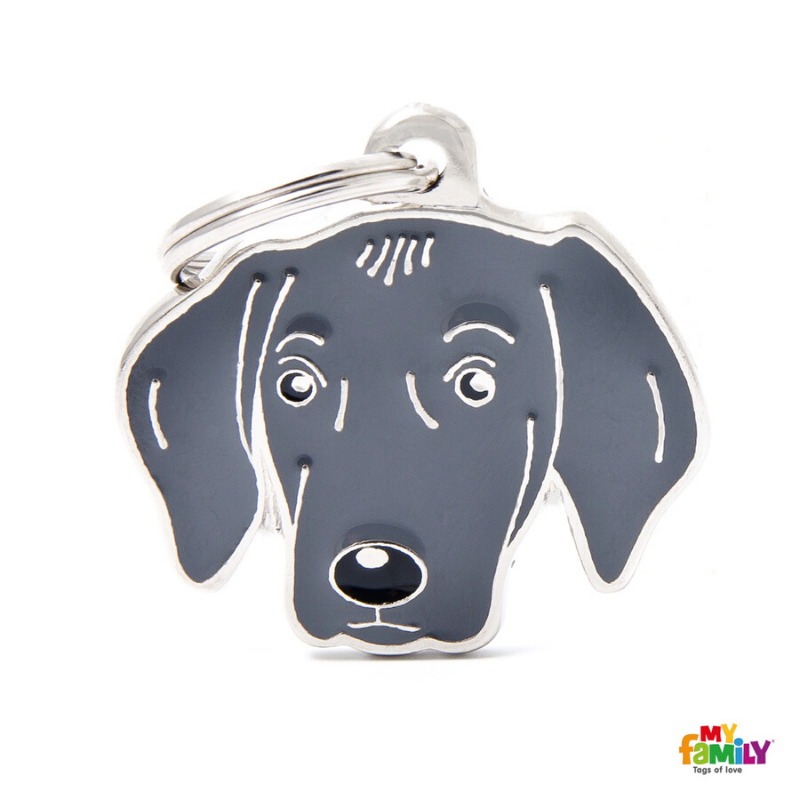 My Family Pet ID Tag | Weimaraner + FREE Engraving | Peticular