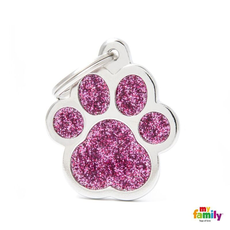 My Family Pet ID Tag | Shine Paw Glitter + FREE Engraving | Peticular