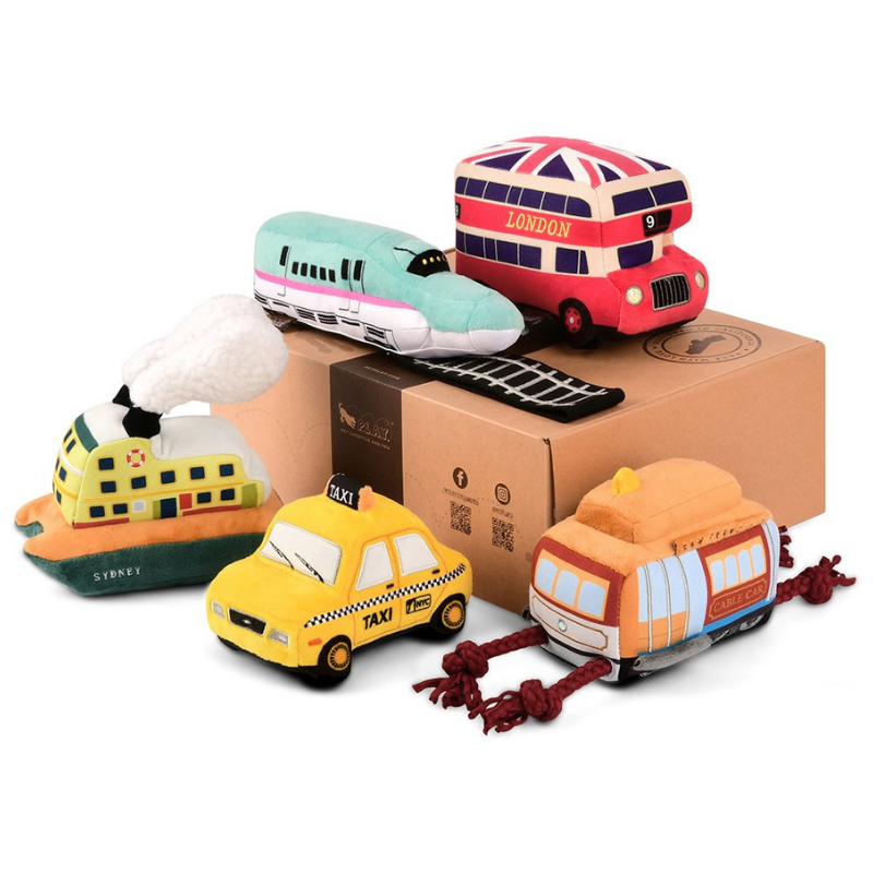 Canine Commute Plush Toys