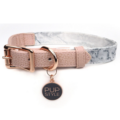 PUPSTYLE Marble Luxe City Dog Collar | Peticular