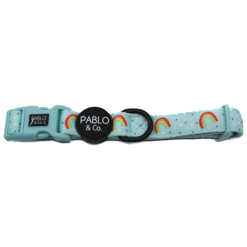 Blue Rainbows Dog Collar