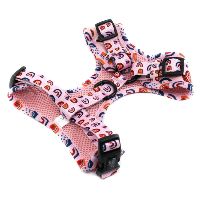 Pink Rainbows | Adjustable Dog Harness