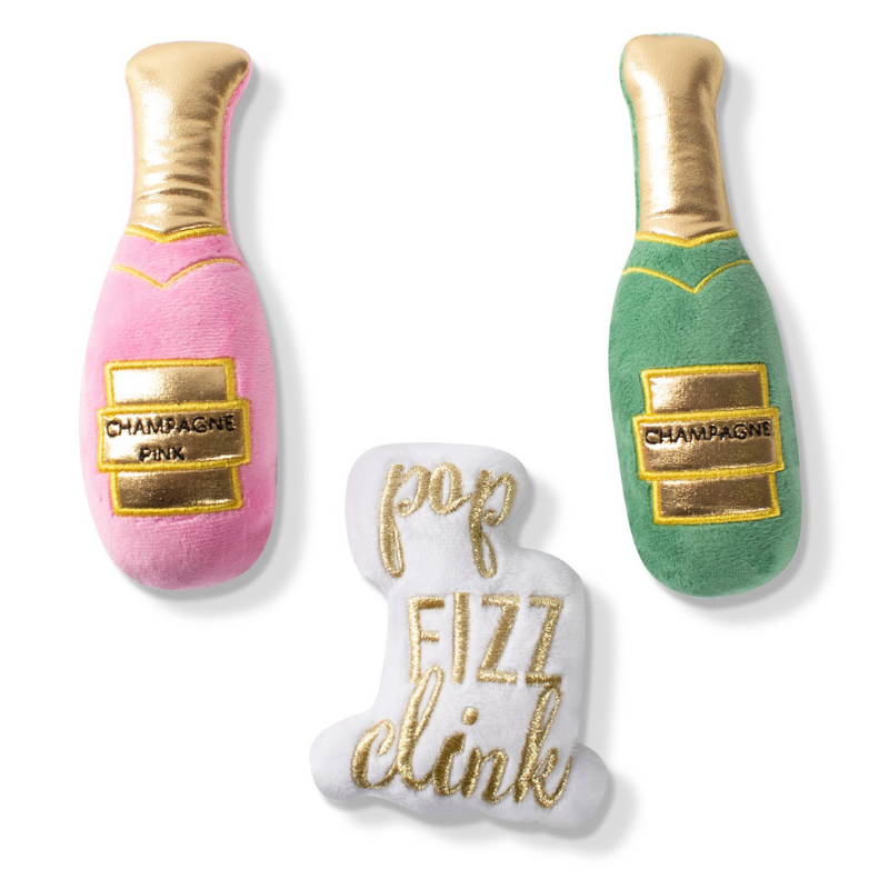 Champagne Mini Dog Toys