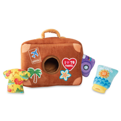 Pack Your Bags Interactive Burrow Dog Toy
