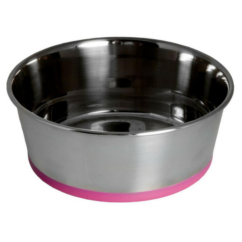 Rogz Stainless Steel Slurp Bowl | Pink | Peticular
