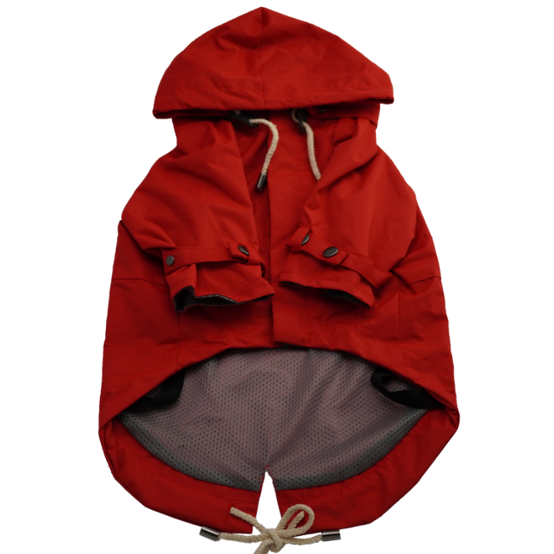 Dog Raincoat | Classic Red