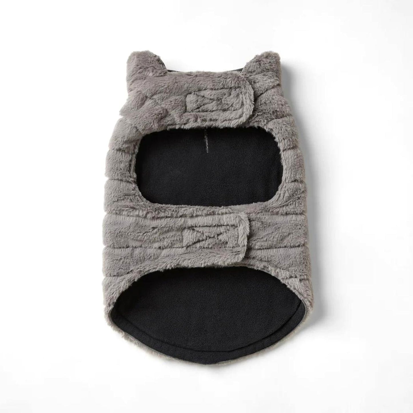 Faux Fur Puffer Dog Jacket | Cloud Grey