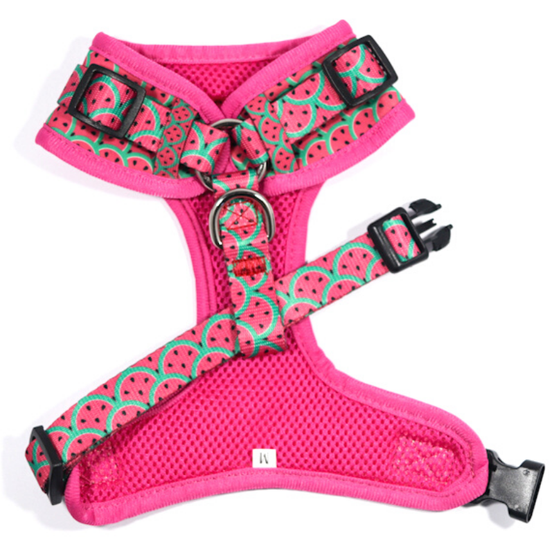 Soapy Moose Dog Harness | Hot Pink Watermelon | Peticular