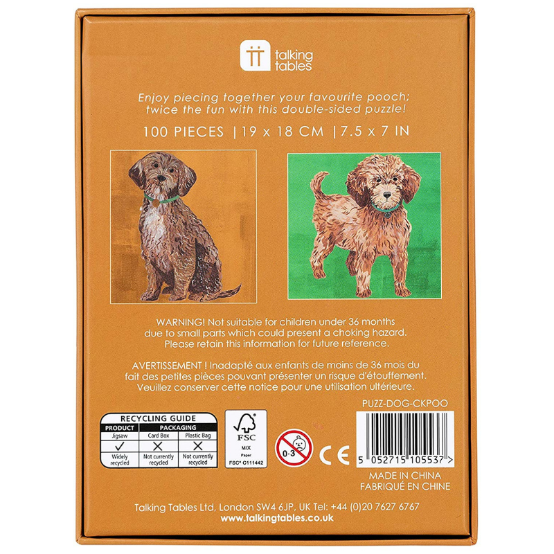 Pooch Puzzles | Double-Sided Jigsaw