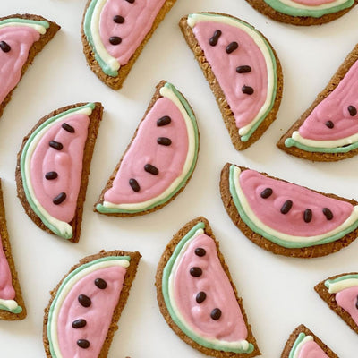 Watermelon Dog Cookie