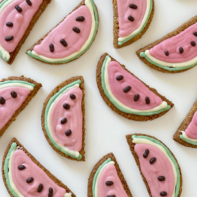 Watermelon Dog Cookie