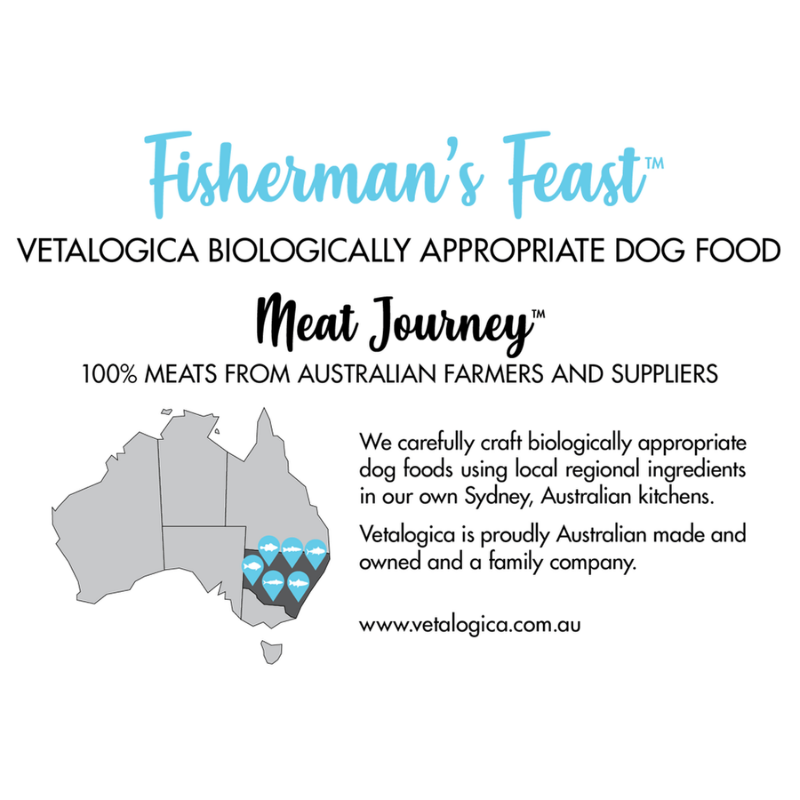 Vetalogica Biologically Appropriate | Fisherman's Feast Adult Dog Food | Peticular
