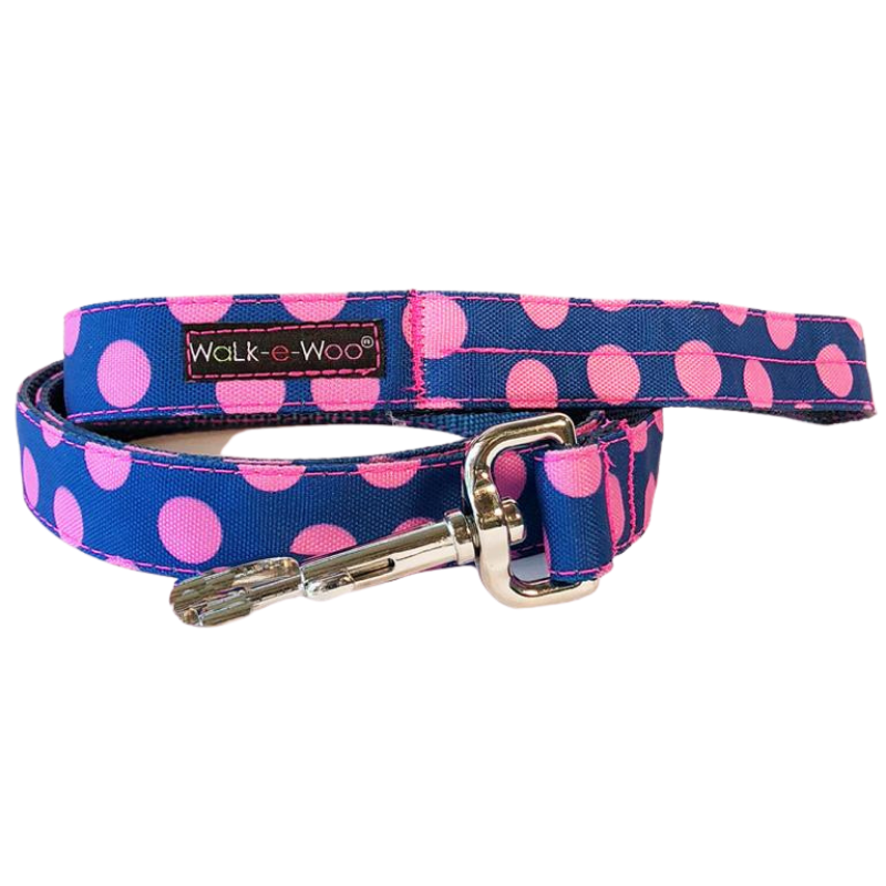 Polka Dot Lead | Pink on Blue - Peticular