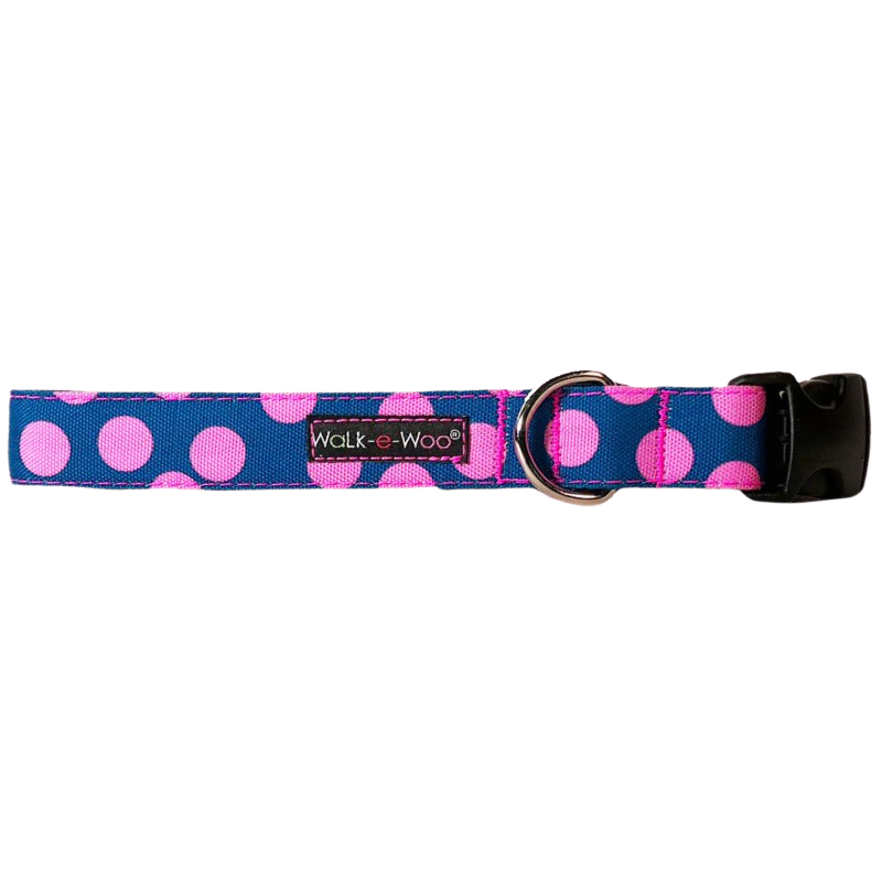 Polka Dot Lead | Pink on Blue - Peticular