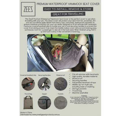 Prestige Pet Products Waterproof Hammock Seat Cover | Peticular