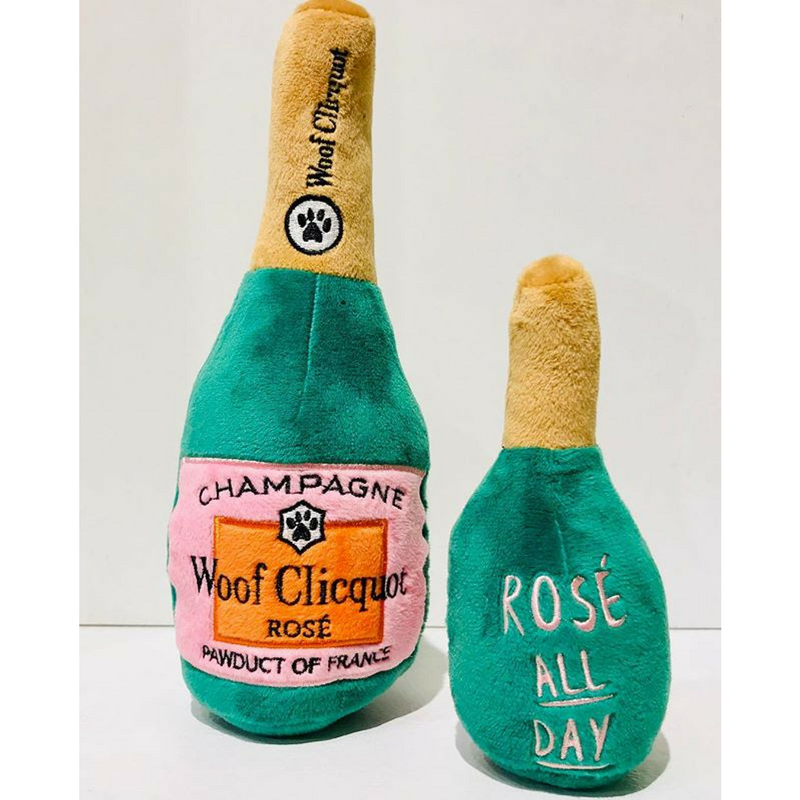 Haute Diggity Dog Plush Dog Toy | Woof Clicquot Rosé | Peticular