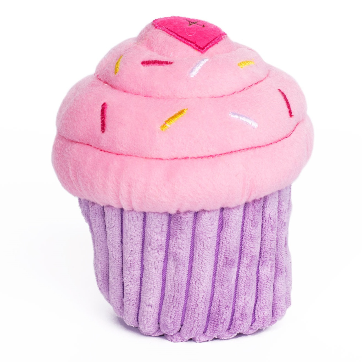 Birthday Cupcake Plush Dog Toy | Pink