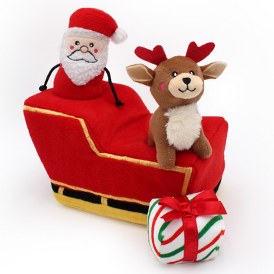 Interactive Dog Toy | Santa's Sleigh