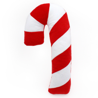 Christmas Jigglerz Plush Dog Toy | Candy Cane