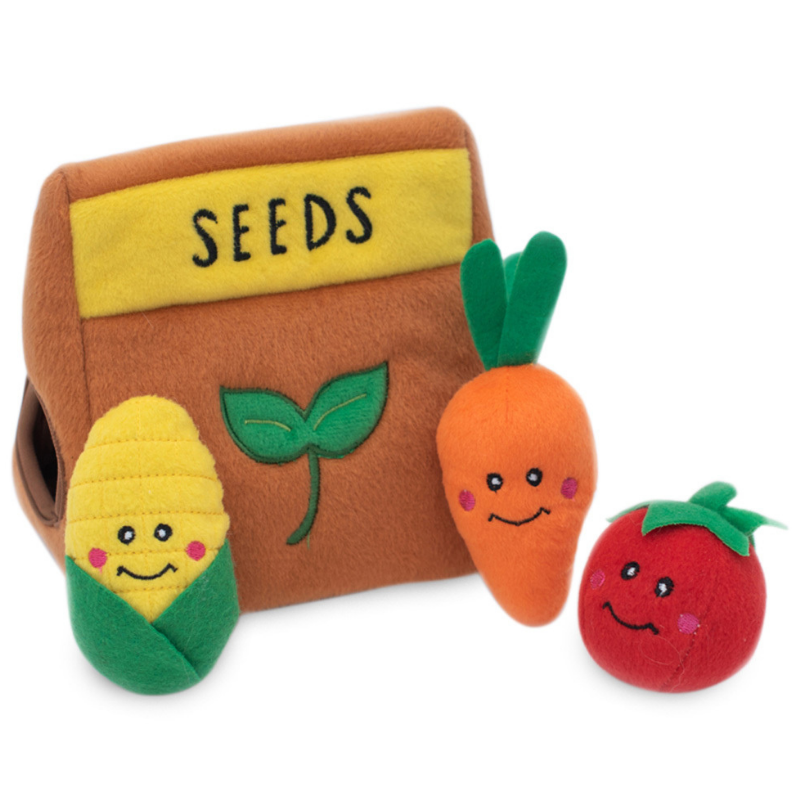 Interactive Dog Toy | Seed Packet And Veggies