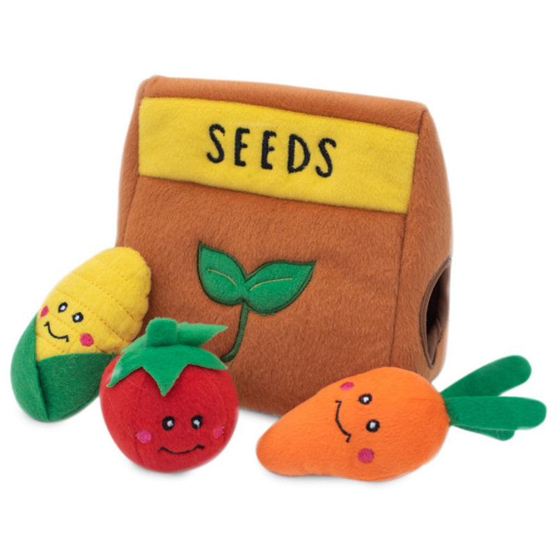Interactive Dog Toy | Seed Packet And Veggies