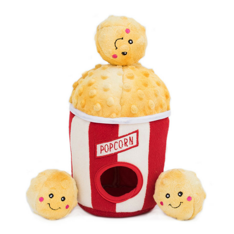 Zippy Paws Interactive Dog Toy | Popcorn Bucket | Peticular