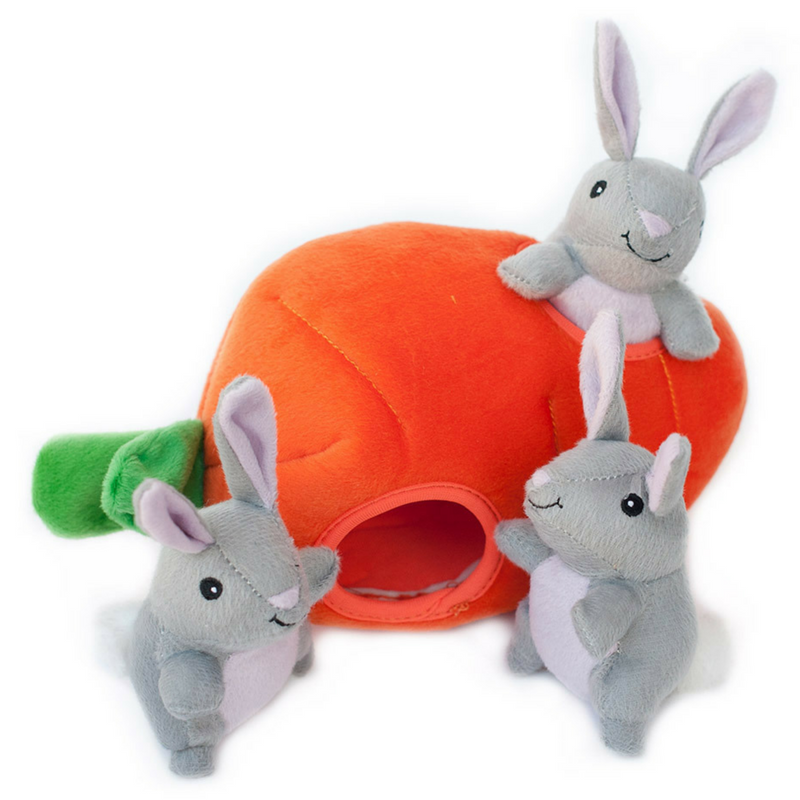 Zippy Paws Interactive Dog Toy | Bunny 'n Carrot | Peticular
