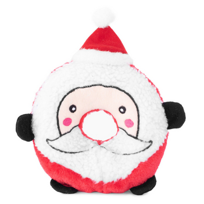 Zippy Paws Christmas Donutz Buddies Plush Dog Toy | Santa | Peticular