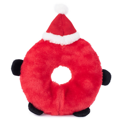 Zippy Paws Christmas Donutz Buddies Plush Dog Toy | Santa | Peticular