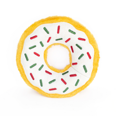Zippy Paws Christmas Donutz Plush Dog Toy | Peppermint | Peticular