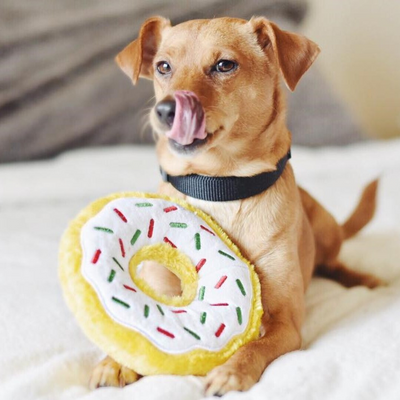 Zippy Paws Christmas Donutz Plush Dog Toy | Peppermint | Peticular