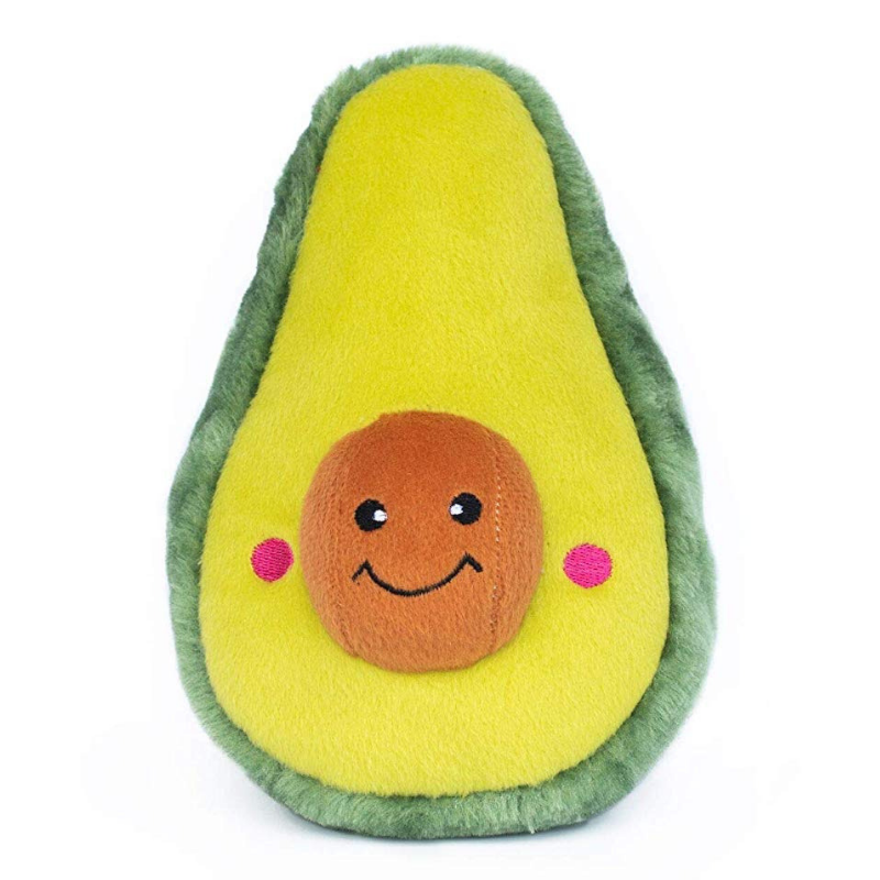 Zippy Paws NomNomz Plush Dog Toy | Avocado | Peticular