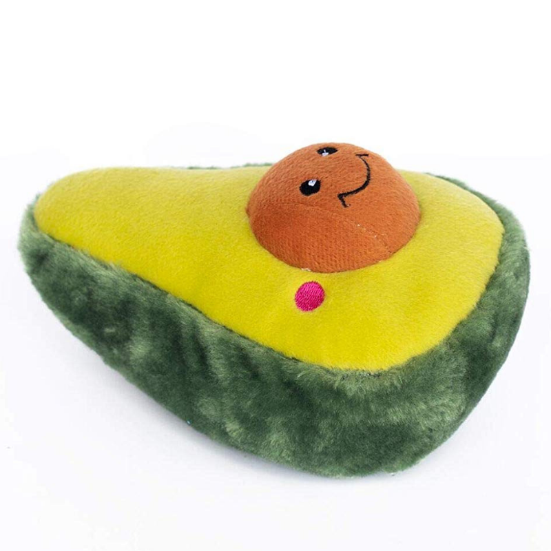 Zippy Paws NomNomz Plush Dog Toy | Avocado | Peticular