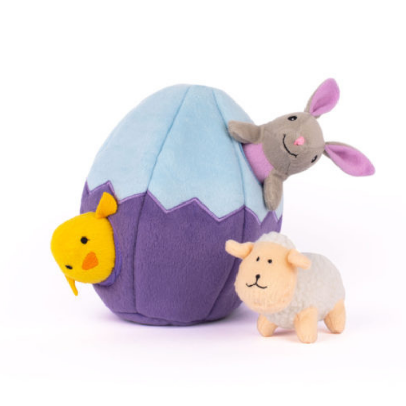 Zippy Paws Interactive Dog Toy | Egg And Friends | Peticular