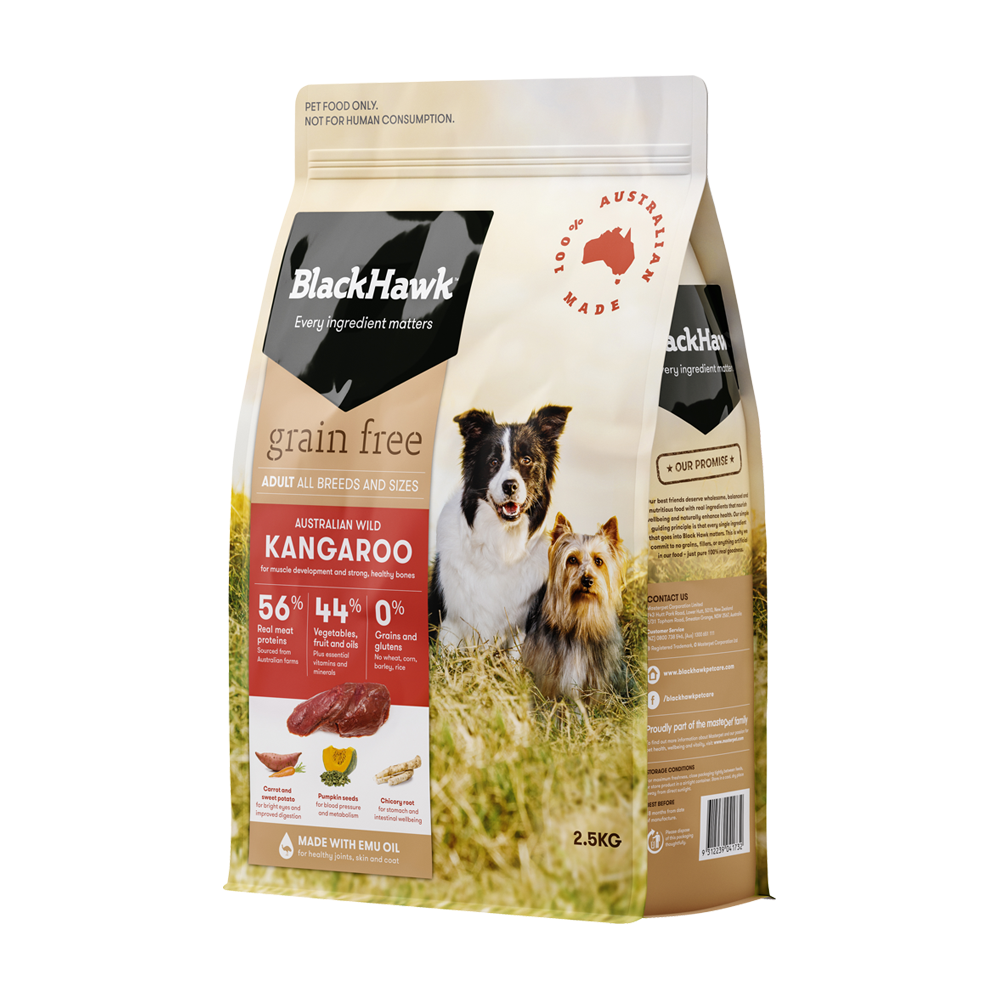 Black Hawk Grain Free Dog Food | Kangaroo | Peticular