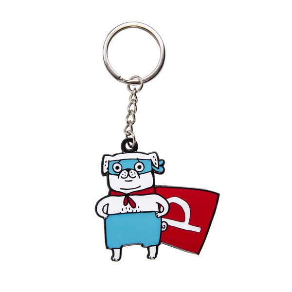 Vevoke Boxed Key Ring | Super Pug | Peticular