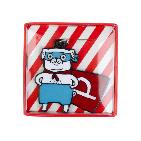 Vevoke Boxed Key Ring | Super Pug | Peticular