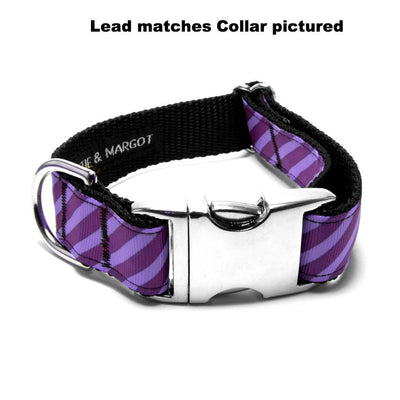 Iris/Purple Stripe Dog Lead - Peticular