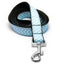Light Blue Chevron Stripe Dog Lead - Peticular